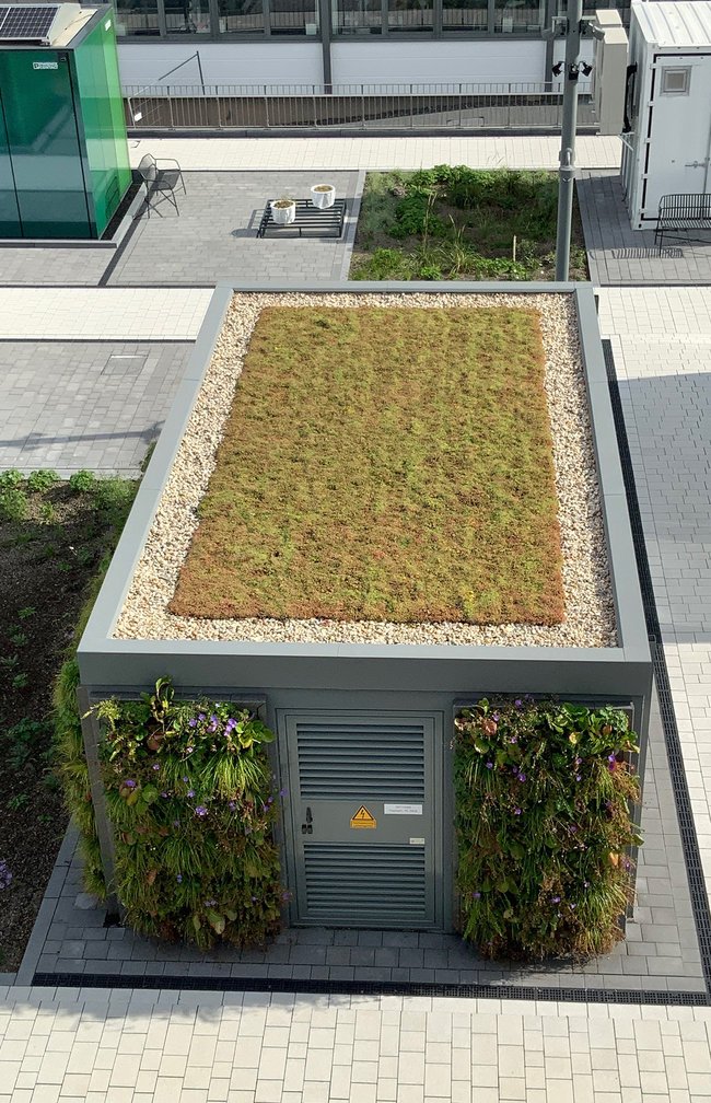 Green Sphere Roof detail